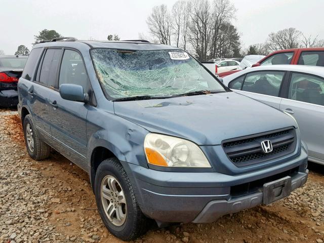 5FNYF18575B043590 - 2005 HONDA PILOT EXL ლურჯი ფოტო 1