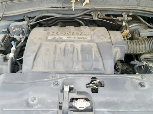 5FNYF18575B043590 - 2005 HONDA PILOT EXL ლურჯი ფოტო 7