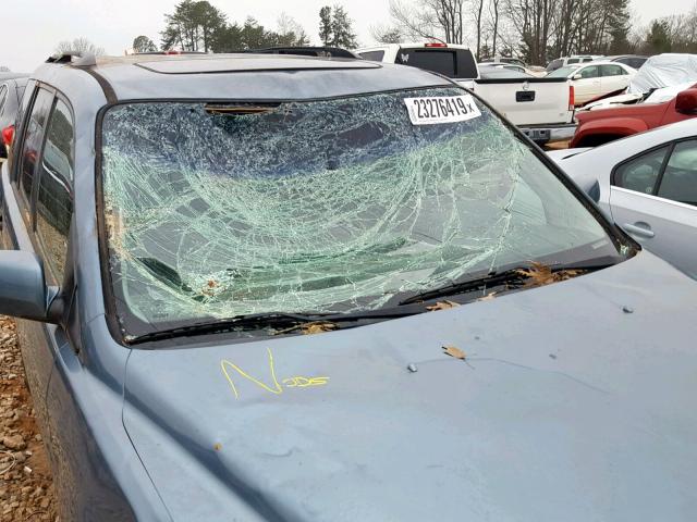 5FNYF18575B043590 - 2005 HONDA PILOT EXL ლურჯი ფოტო 9