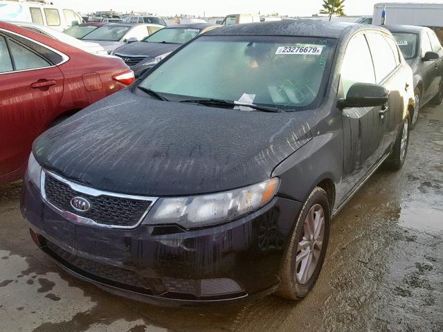 KNAFU5A21C5642484 - 2012 KIA FORTE EX BLACK photo 2