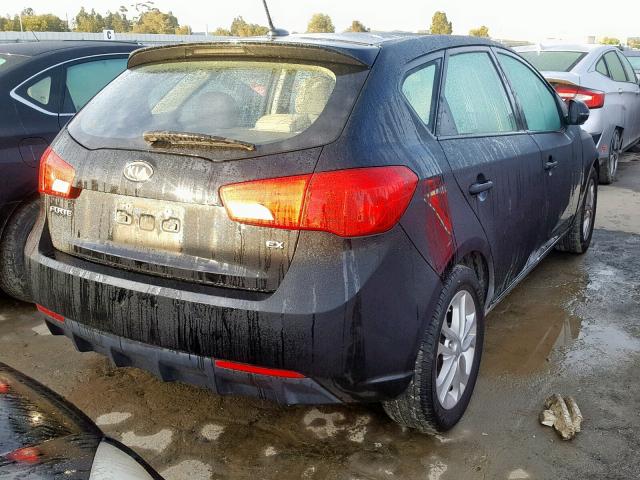 KNAFU5A21C5642484 - 2012 KIA FORTE EX BLACK photo 4