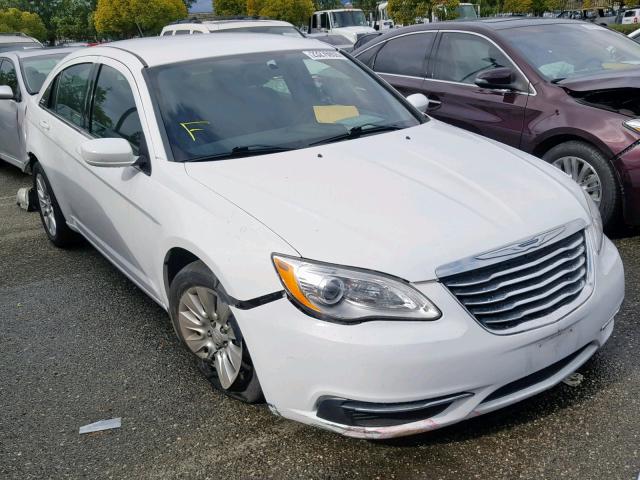 1C3CCBAB5EN123209 - 2014 CHRYSLER 200 LX WHITE photo 1