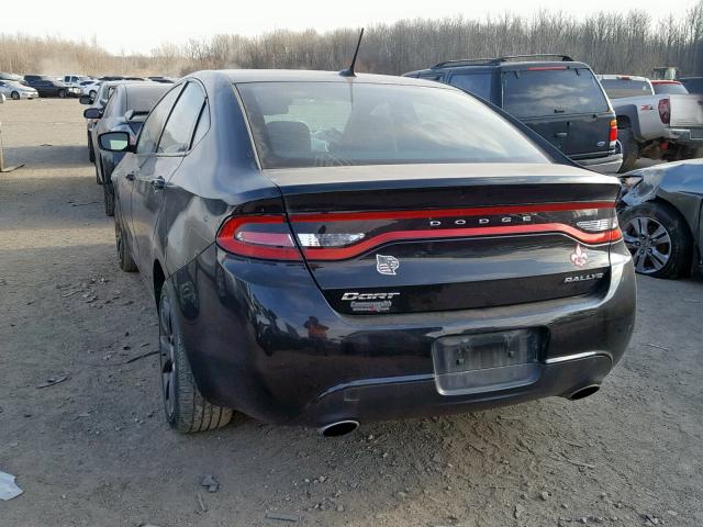 1C3CDFBA9DD104144 - 2013 DODGE DART SXT BLACK photo 3