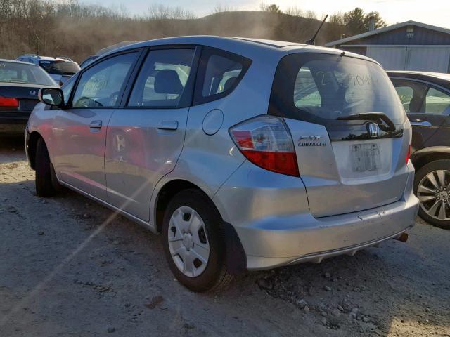 JHMGE8H34CC028401 - 2012 HONDA FIT GRAY photo 3