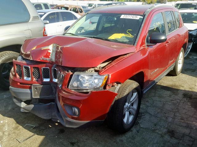 1C4NJCBB1FD420368 - 2015 JEEP COMPASS SP 栗色 照片 2