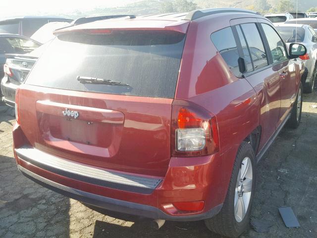 1C4NJCBB1FD420368 - 2015 JEEP COMPASS SP 栗色 照片 4