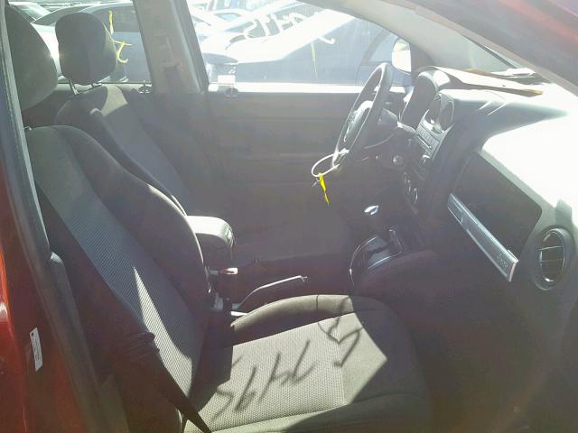 1C4NJCBB1FD420368 - 2015 JEEP COMPASS SP 栗色 照片 5