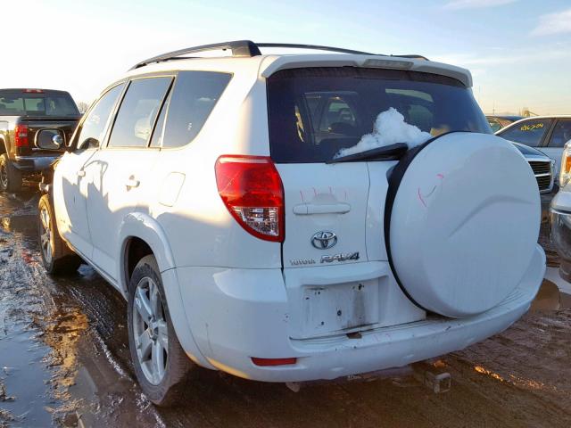 JTMBK32V375016672 - 2007 TOYOTA RAV4 SPORT WHITE photo 3