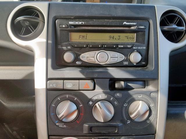 JTLKT334764100151 - 2006 TOYOTA SCION XB BLACK photo 9