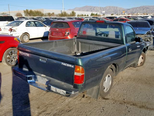 4TANL42NXYZ657257 - 2000 TOYOTA TACOMA GREEN photo 4