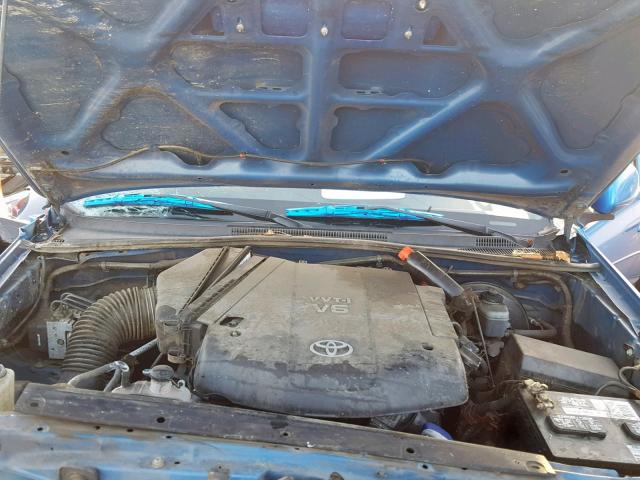 5TETU22N27Z376781 - 2007 TOYOTA TACOMA X-R BLUE photo 7