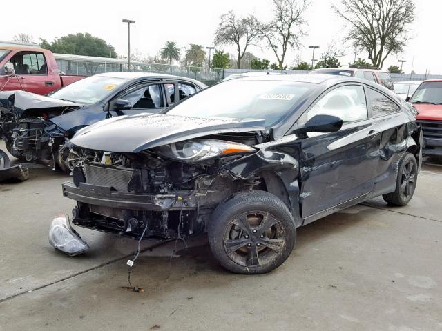 KMHDH6AE3DU016999 - 2013 HYUNDAI ELANTRA CO BLACK photo 2