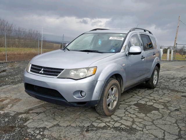 JA4MS31X57U013591 - 2007 MITSUBISHI OUTLANDER SILVER photo 2