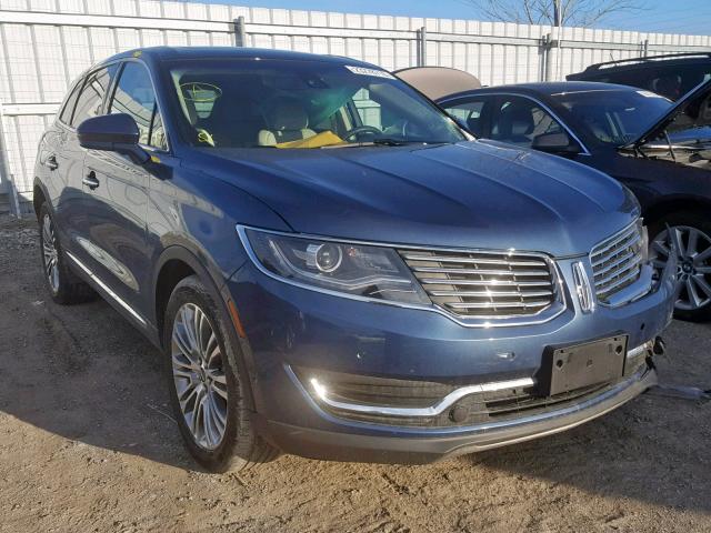 2LMPJ8LR9JBL28537 - 2018 LINCOLN MKX RESERV BLUE photo 1