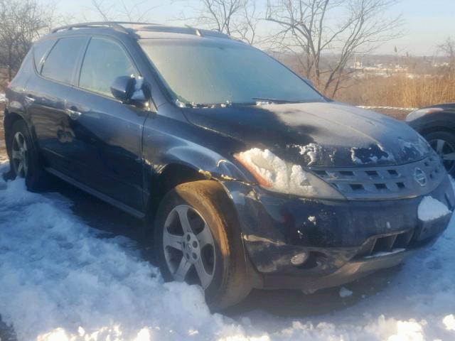 JN8AZ08W55W432465 - 2005 NISSAN MURANO SL BLUE photo 1