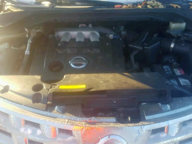 JN8AZ08W55W432465 - 2005 NISSAN MURANO SL BLUE photo 7