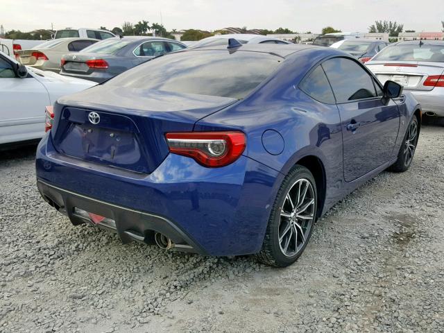 JF1ZNAA1XH9705374 - 2017 TOYOTA 86 BASE BLUE photo 4