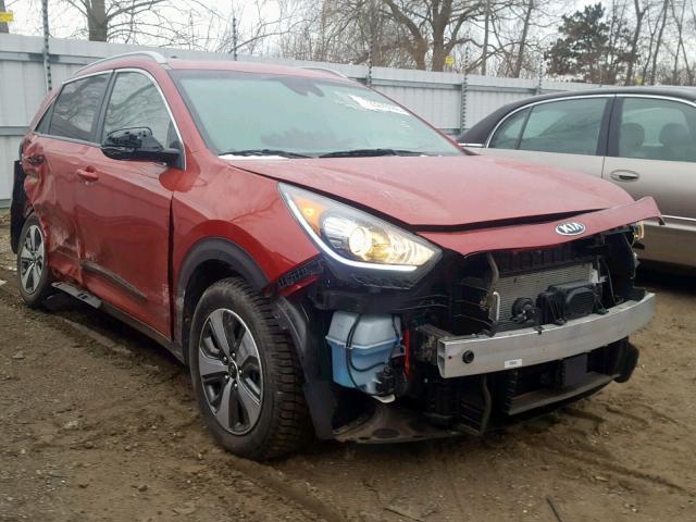 KNDCC3LC6H5065882 - 2017 KIA NIRO EX RED photo 1