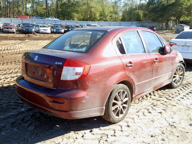 JS2YC414385103260 - 2008 SUZUKI SX4 RED photo 4