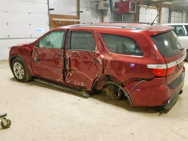 1C4RDJDG4DC637969 - 2013 DODGE DURANGO CR MAROON photo 10