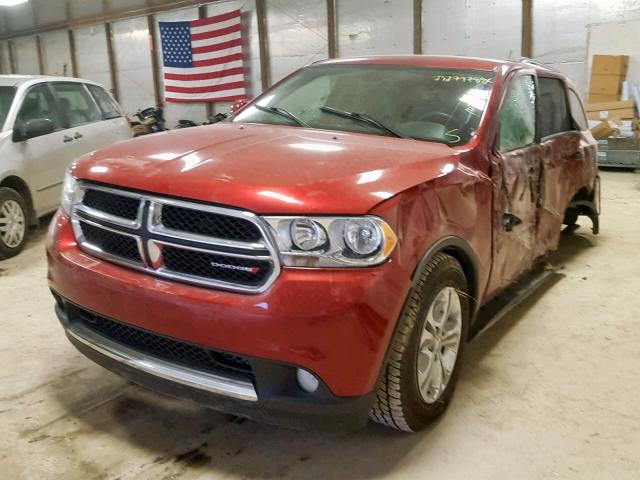 1C4RDJDG4DC637969 - 2013 DODGE DURANGO CR MAROON photo 2