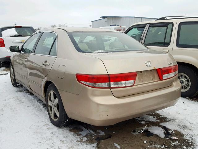 1HGCM56614A100717 - 2004 HONDA ACCORD EX GOLD photo 3