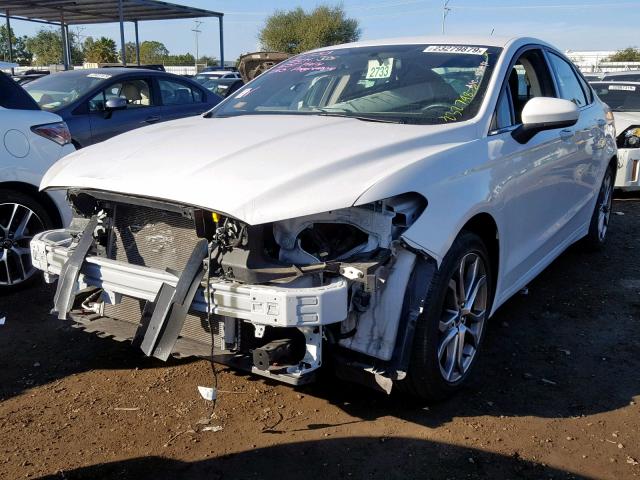 3FA6P0G70HR336001 - 2017 FORD FUSION S WHITE photo 2