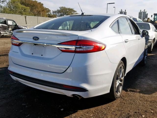 3FA6P0G70HR336001 - 2017 FORD FUSION S WHITE photo 4