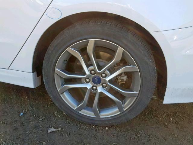 3FA6P0G70HR336001 - 2017 FORD FUSION S WHITE photo 9