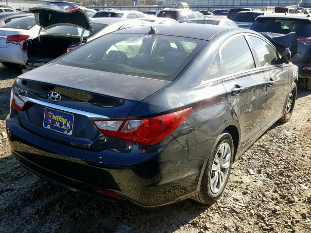 5NPEB4AC0DH600381 - 2013 HYUNDAI SONATA GLS BLUE photo 4