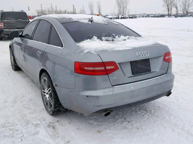 WAUDG64F69N055998 - 2009 AUDI A6 GRAY photo 3