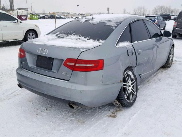 WAUDG64F69N055998 - 2009 AUDI A6 GRAY photo 4