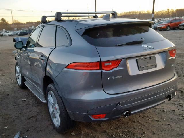 SADCL2BV1HA895887 - 2017 JAGUAR F-PACE R - GRAY photo 3