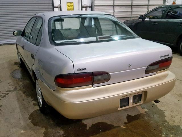 1Y1SK5268TZ007484 - 1996 GEO PRIZM BASE SILVER photo 3