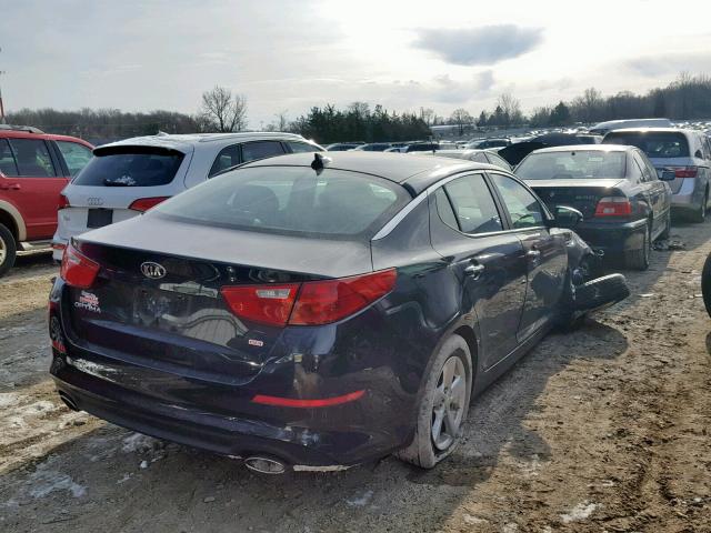 KNAGM4A72F5664248 - 2015 KIA OPTIMA LX BLACK photo 4