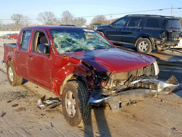 1N6AD07U38C409165 - 2008 NISSAN FRONTIER C RED photo 1