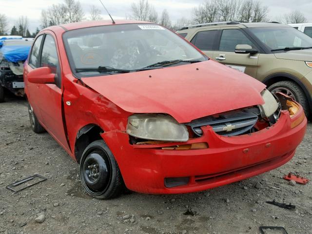 KL1TD56656B518961 - 2006 CHEVROLET AVEO BASE Қызыл фото 1