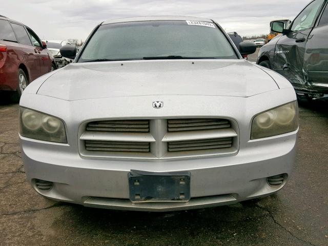 2B3KA43R46H389951 - 2006 DODGE CHARGER SE SILVER photo 9