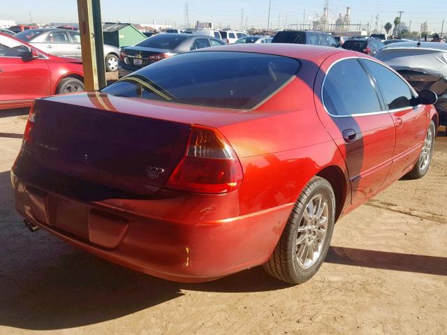 2C3AE66G42H197108 - 2002 CHRYSLER 300M RED photo 4