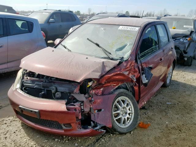 JTKKT624360171751 - 2006 TOYOTA SCION XA ბურგუნდია ფოტო 2