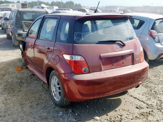 JTKKT624360171751 - 2006 TOYOTA SCION XA ბურგუნდია ფოტო 3