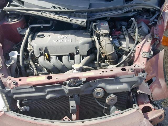 JTKKT624360171751 - 2006 TOYOTA SCION XA ბურგუნდია ფოტო 7