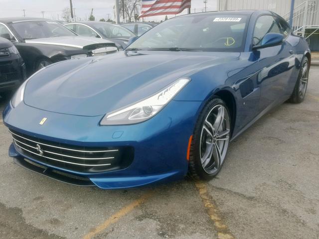 ZFF82WNA7J0232292 - 2018 FERRARI GTC4 LUSSO BLUE photo 2