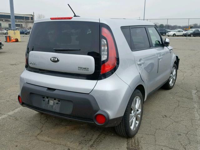 KNDJP3A50F7788063 - 2015 KIA SOUL + SILVER photo 4