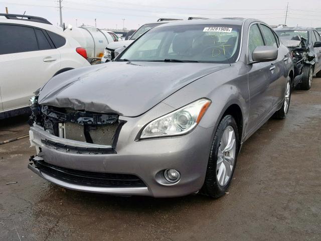 JN1BY1ARXBM372433 - 2011 INFINITI M37 X GRAY photo 2