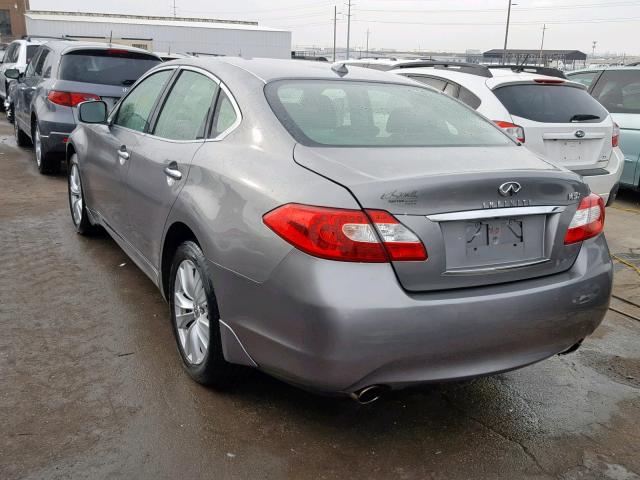 JN1BY1ARXBM372433 - 2011 INFINITI M37 X GRAY photo 3