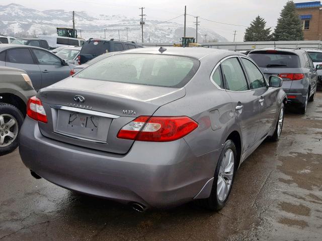 JN1BY1ARXBM372433 - 2011 INFINITI M37 X GRAY photo 4