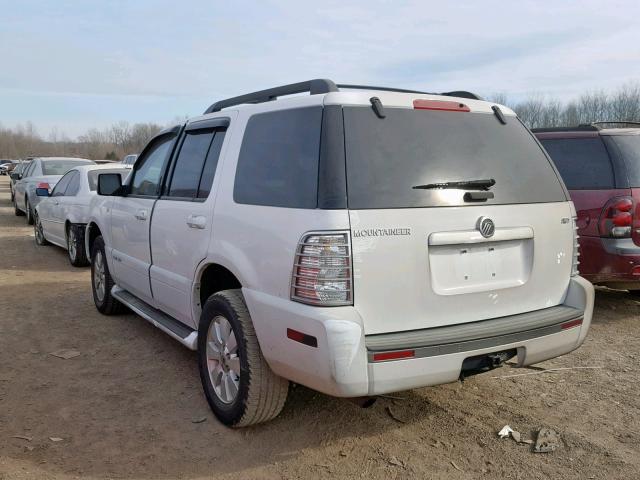 4M2EU47E47UJ21548 - 2007 MERCURY MOUNTAINEE WHITE photo 3