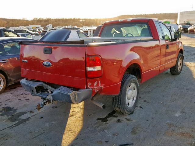 1FTVF12586NA85507 - 2006 FORD F150 RED photo 4