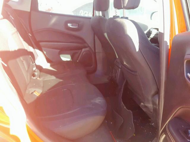 3C4NJCAB0JT124522 - 2018 JEEP COMPASS SP ნარინჯისფერი ფოტო 6